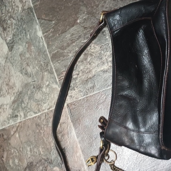 Vintage Black leather Etienne aigner purse - Picture 2 of 7